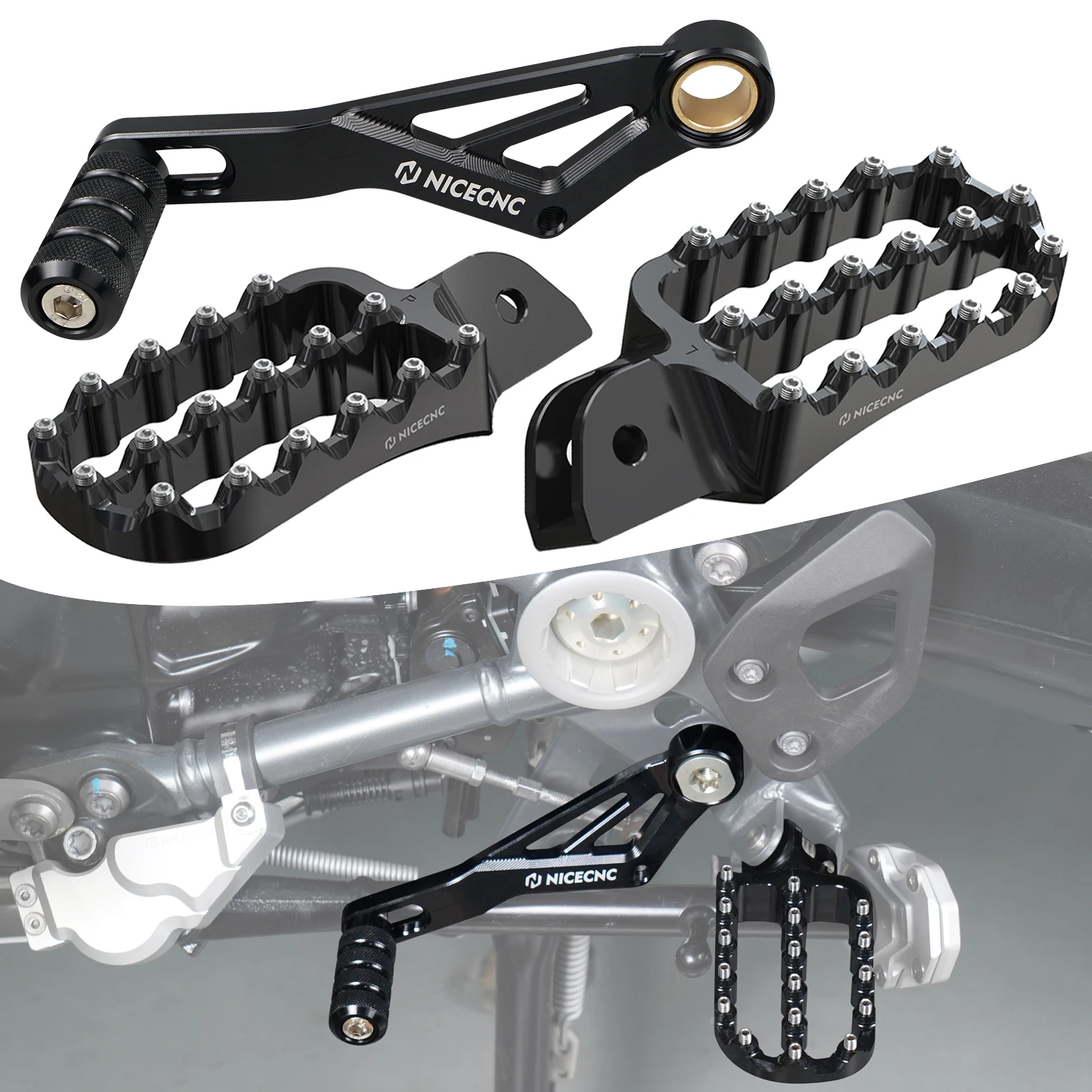 Motorcycle Gear Shifter/Large Footpeg Foorests for BMW R1200GS/Adventure R1200GSA R1200 GS GSA 2013 2014 2015 2016 2017 2018