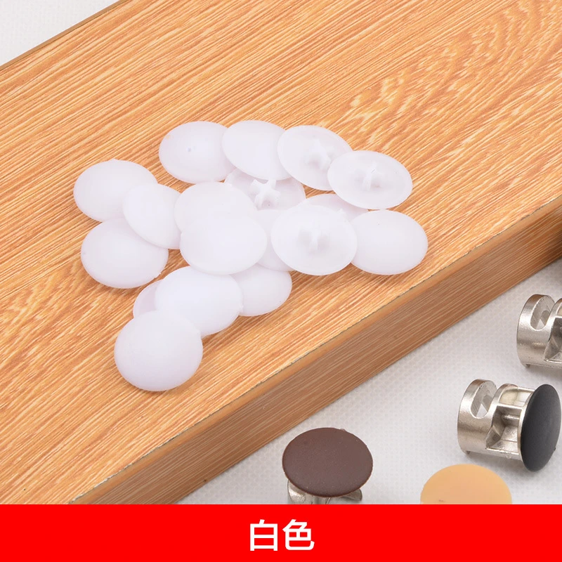 

50pcs Screw Caps Plastic Protective Cover Slotted Screw Decorative Cover Wood Furniture Decorative Nuts Bolts Cap Hardware