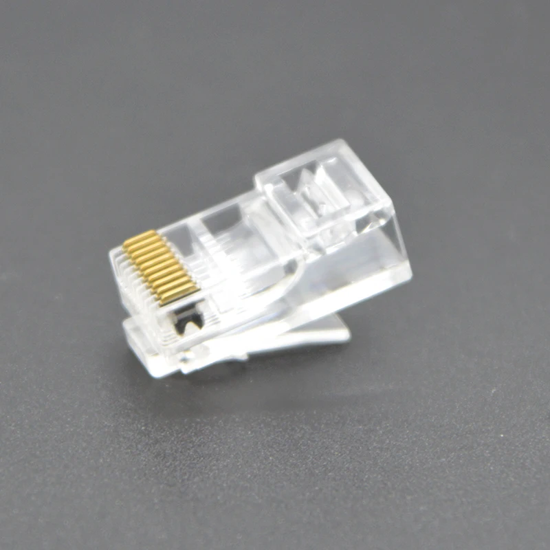 Wholesale GONGFENG 100PCS NEW RJ45 Connector Special 10p10c Crystal Head  Network Connector to Russia