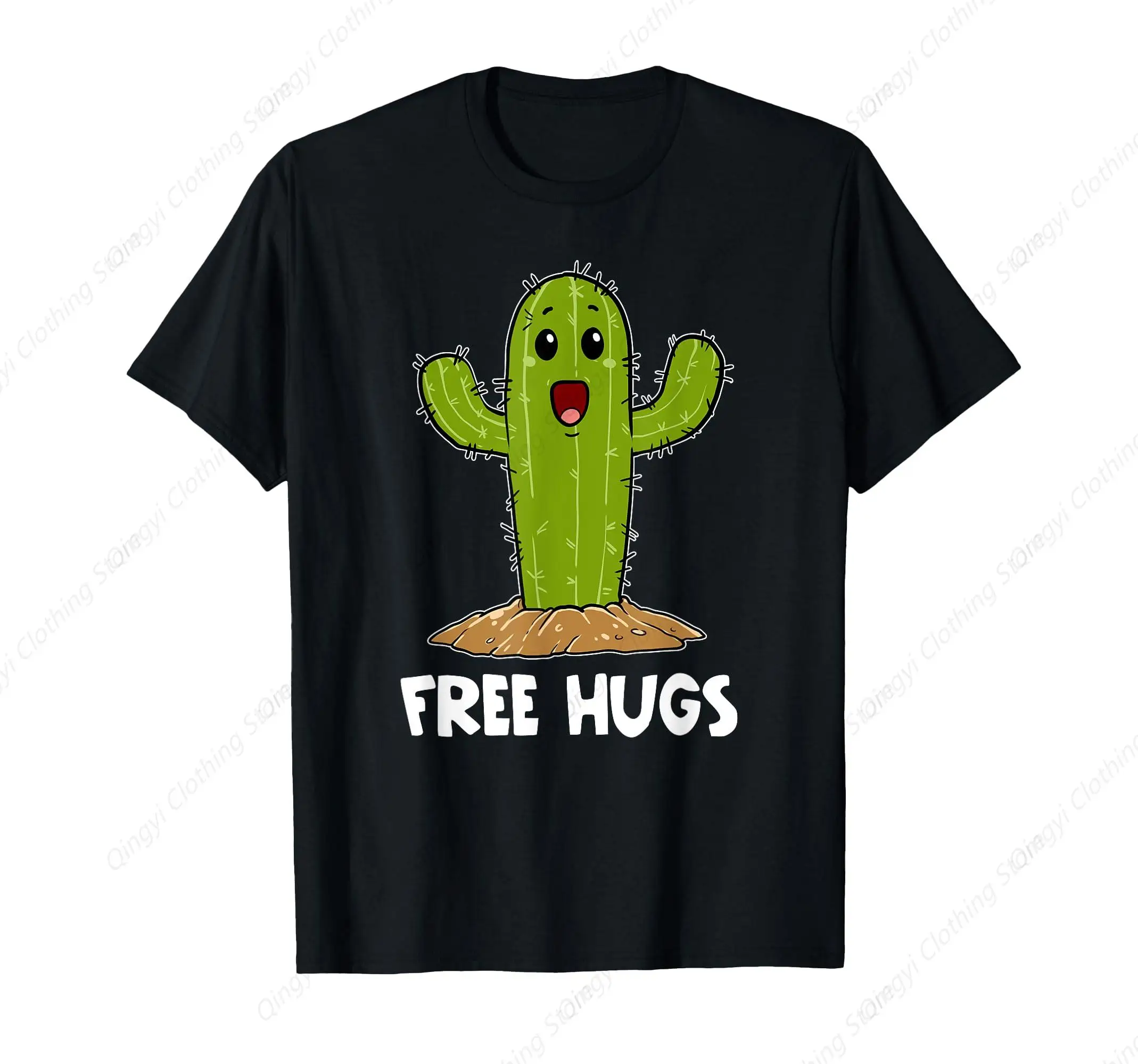

Hugs Free Hug Me Cacti Prickly Cactus Hugging Not A Hugger T-Shirt