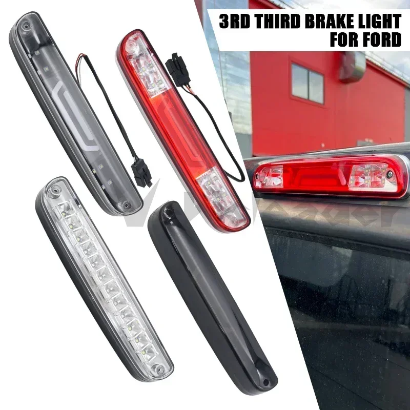 Tercera luz LED de freno roja ahumada para Ford Ranger 1993-2011 Ford F-250 F-350 1999-2016 Mazda B2300 señal trasera de estacionamiento
