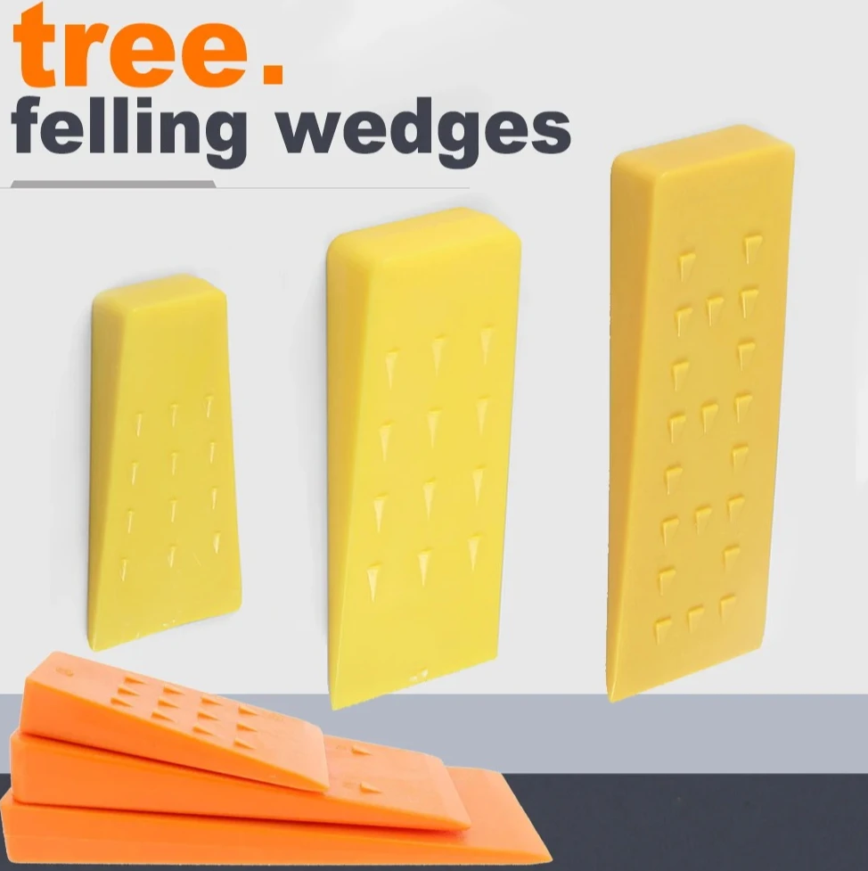 

Heavy Duty Plastic Felling Wedge, Tree Cutting & Log Splitting Wedge for Safe Chain Saw Woodcutting Tools