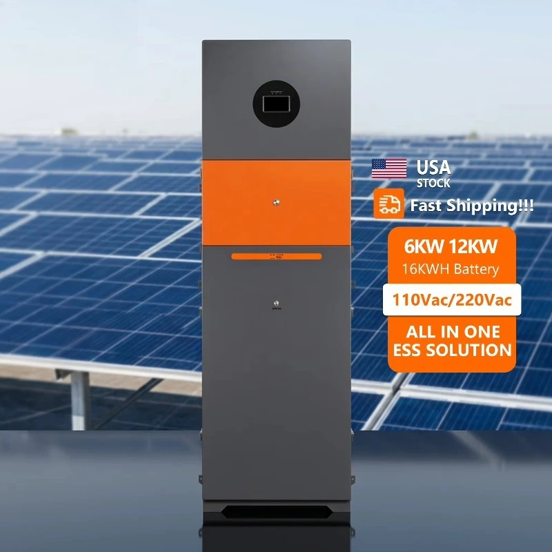 ESS 12.5KW 110Vac Solar Inverter and 16KWH Lithium Ion Battery for All in One Home Energy Storage System