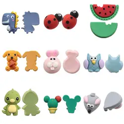 10 sztuk Cute Animal 3D żywica flatback na kokardy do włosów Cabochon planarna żywica wzory rzemiosła dla DIY ozdoby na telefon, 10Yc20772