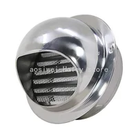 60-120mm Steel Ventilation Grill Wall Hole Cover Extractor Hood Louver Valve Exhaust Fan Pipe Heating Cooling Vent System
