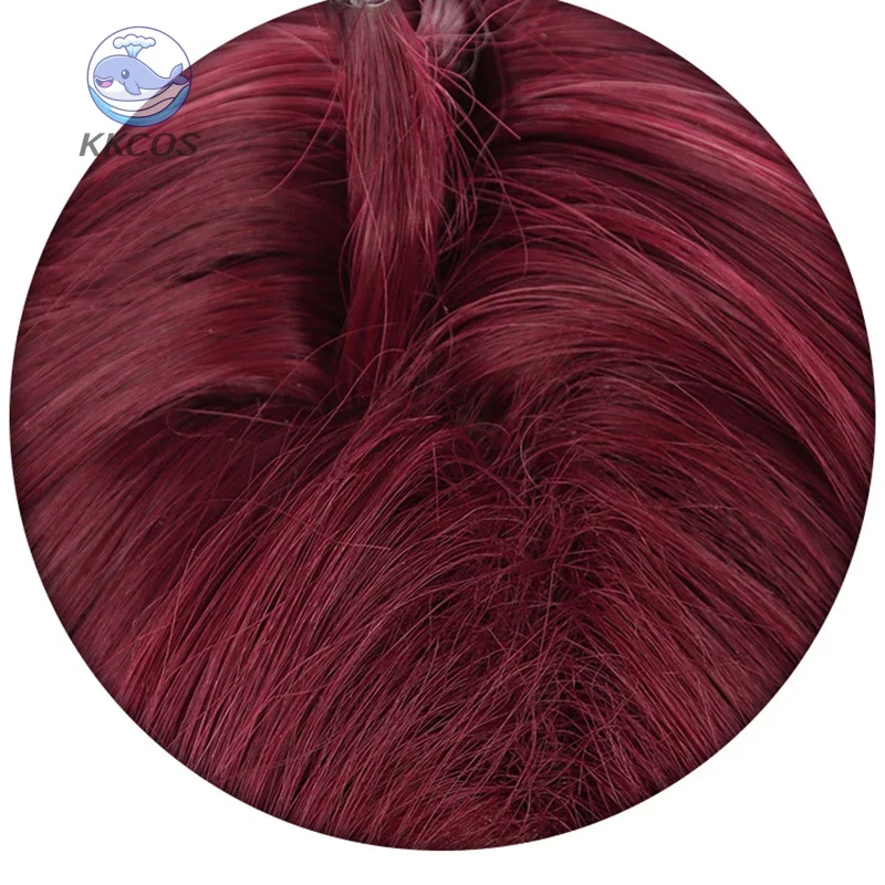 Anime shikanoin heizou cosplay perucas genshin cos 50cm longo rabo de cavalo cabelo sintético festa de halloween