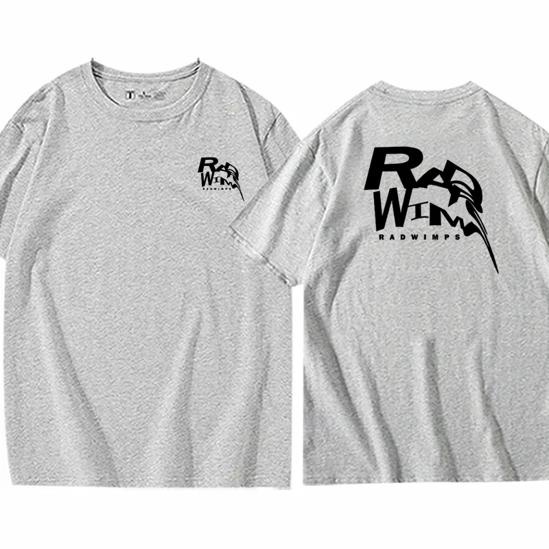 Radwimps الفرقة تي شيرت الصيف RADWIMPS الطرفية الإبداعية الرجال والنساء القطن الخالص الجولة الرقبة قصيرة الأكمام القمصان
