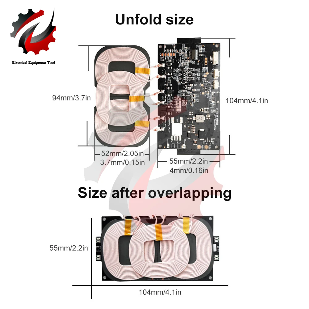 20W High Power 12V Fast Charging Wireless Charger Transmitter Module Universal 9-32V Wireless Charging Modules For QI Car Power