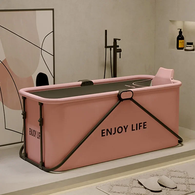 Modern Plastic Foldable Bathtub Bathroom Products Whole Body Bath Tub Insulation Comfortable Household Sweat Steaming Bidets