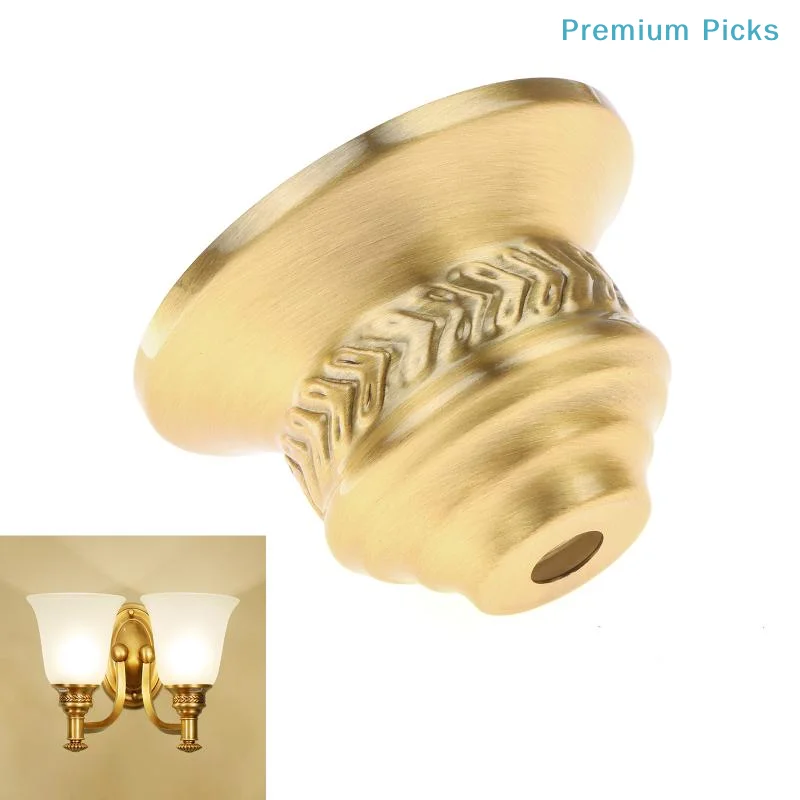 portableBrass Lamp Cup 1/3/5PCS Sturdy Semi-Enclosed Design for Vintage Lamp Restoration Repair Accessory
