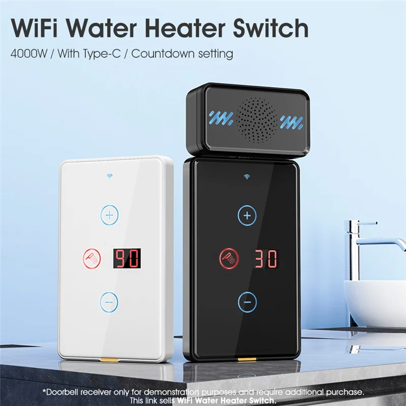 

CS-Tuya умный Wi-Fi переключатель водонагревателя сенсорная настенная панель 20A таймер управление работает для Alexa Google Home B