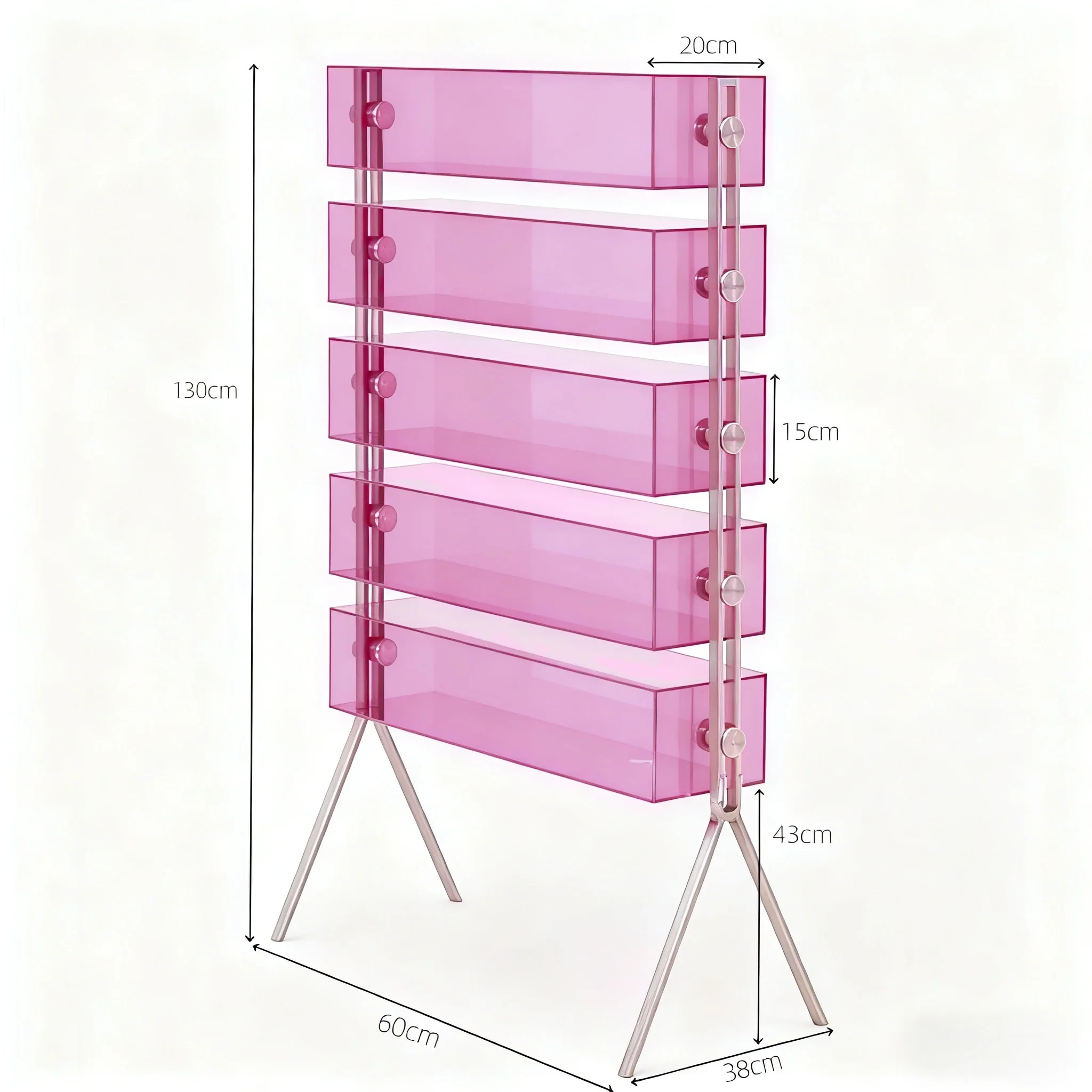 Acrylic shelf Multi-layer floor-to-ceiling household display rack Figure storage cabinet