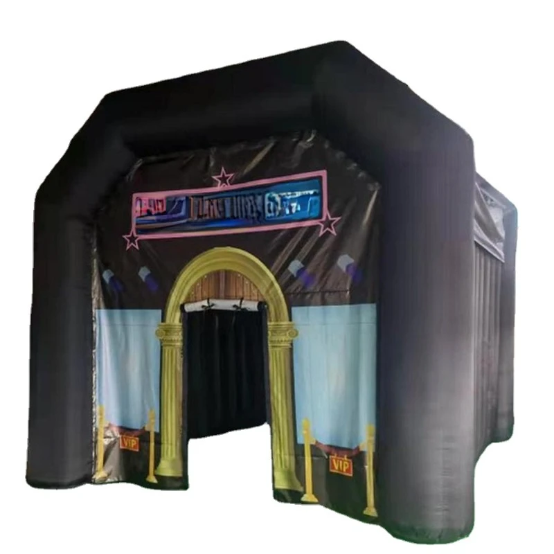 

4.5x4.5m oxford black night club party tent pub disco inflatable nightclub for sale