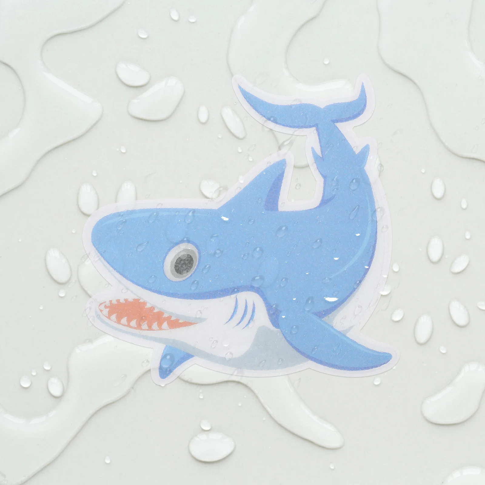 

5pcs Anti-Slip Stickers Shark Design Blue Bathtub Non Slip Treads For Bathroom Floor Stair Bathtub Nonslip Stickers Kitchen Use