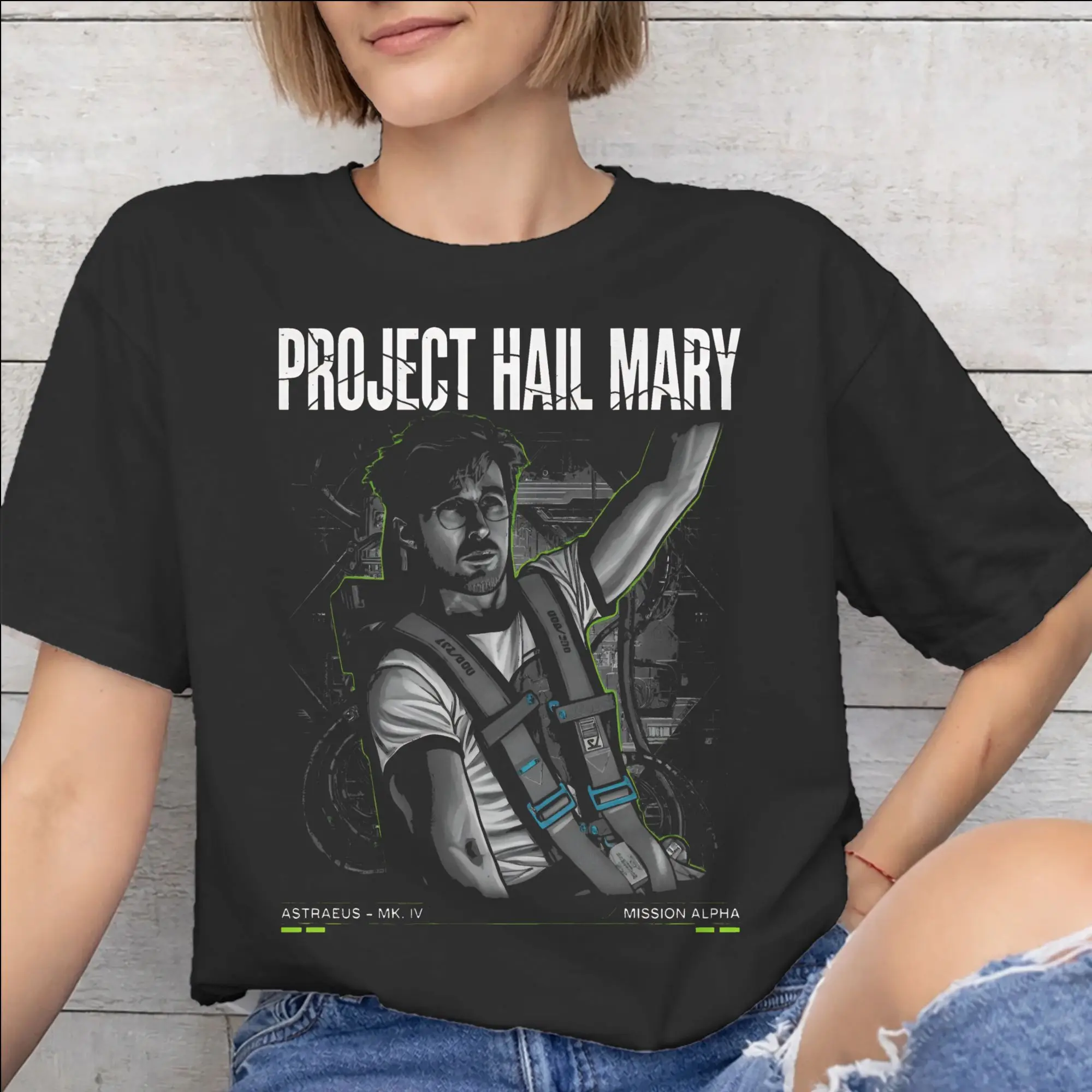 Printed Project Hail Mary T Shirt for Men Women  Cotton Tee Shirt Short Sleeve Clothing