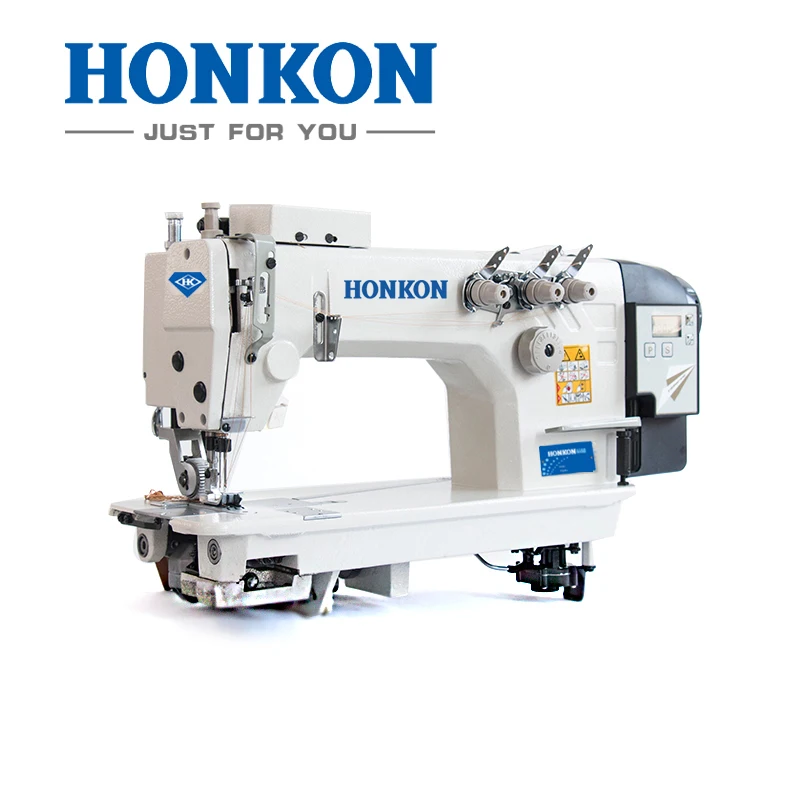 HONKON HK-3800-3D/PL( with Puller Device)mechatronics High Speed Three Needle Chain Stitch Industrial Sewing Machine Clothing