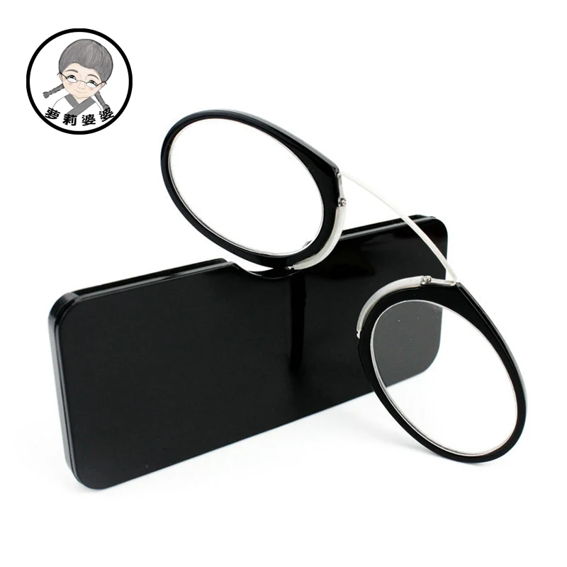 Pince-nez Full Frame Reading Glasses TR90 Portable Nose Men Women Presbyopic Glasses +1.0 +1.5 +2.0 +2.5 +3.0 +3.5