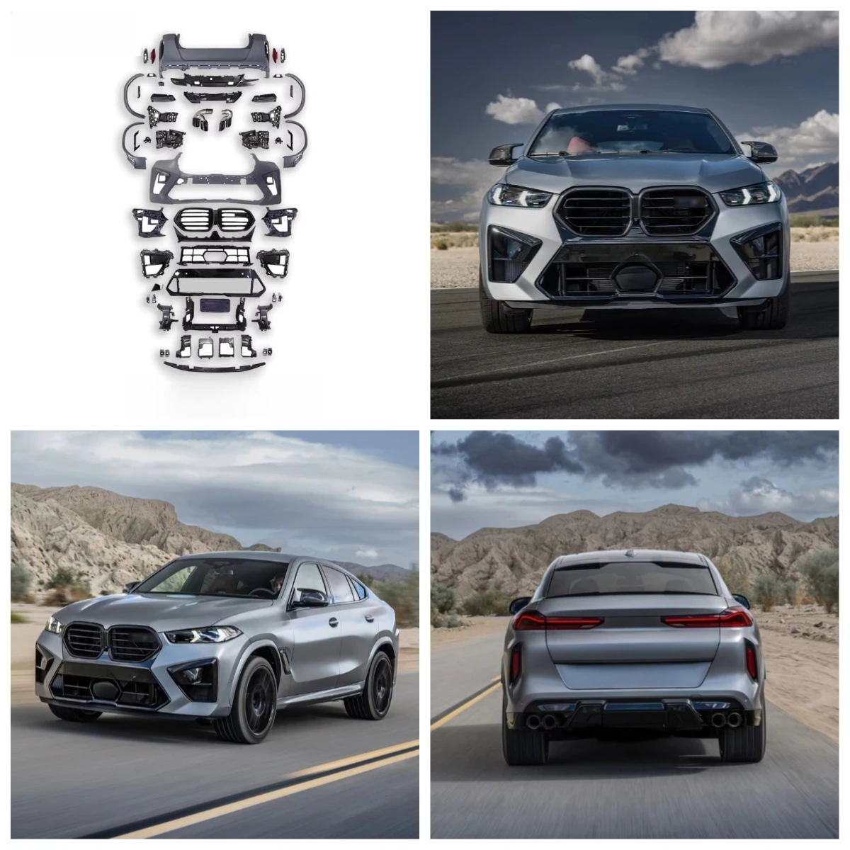 

StlfCar Body Kit For X6 G06 Upgrade 2024 X6M Front And Rear Bumper Headlight Taillight