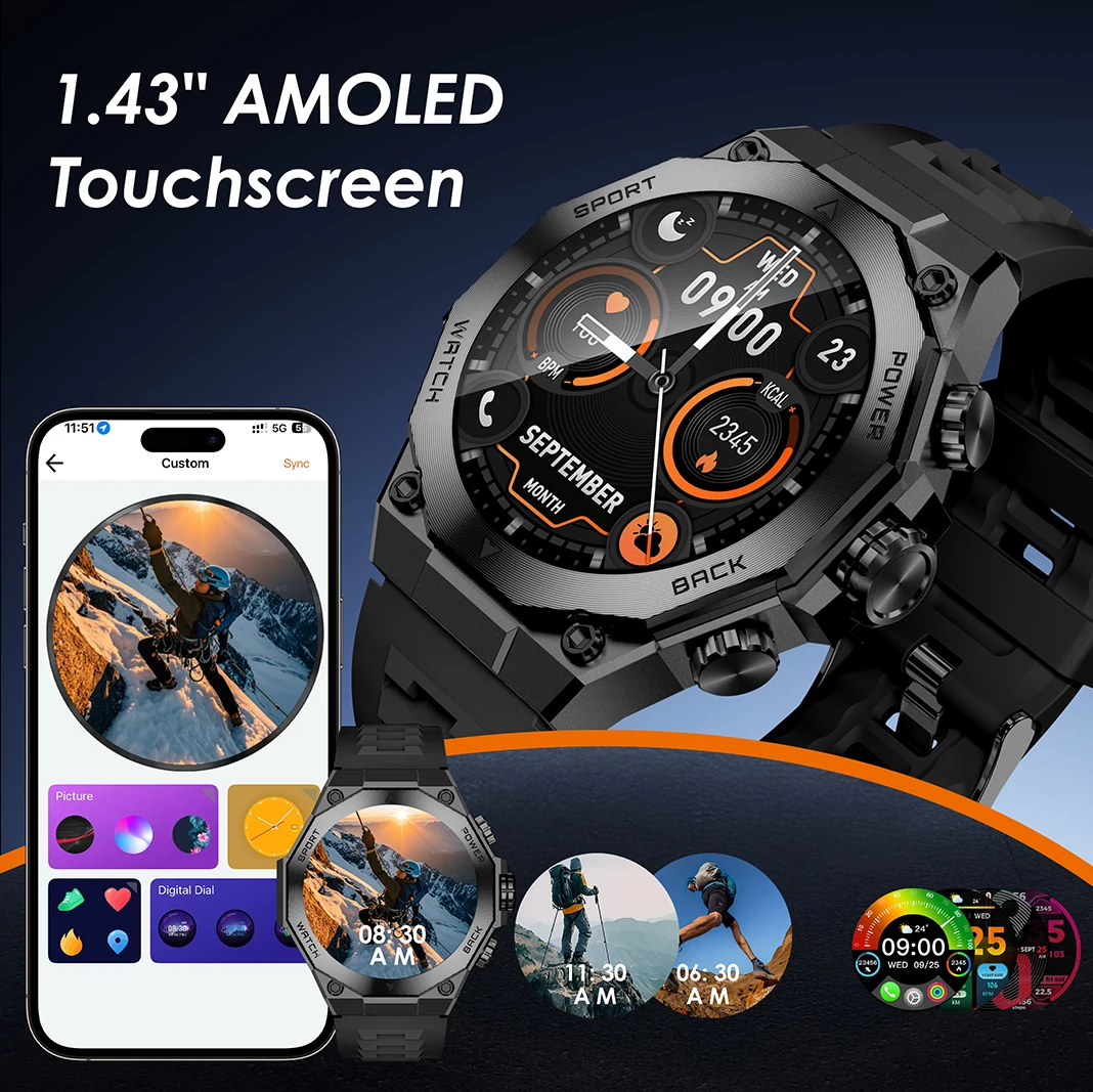 AURAFIT AM18 Smartwatch 1.43