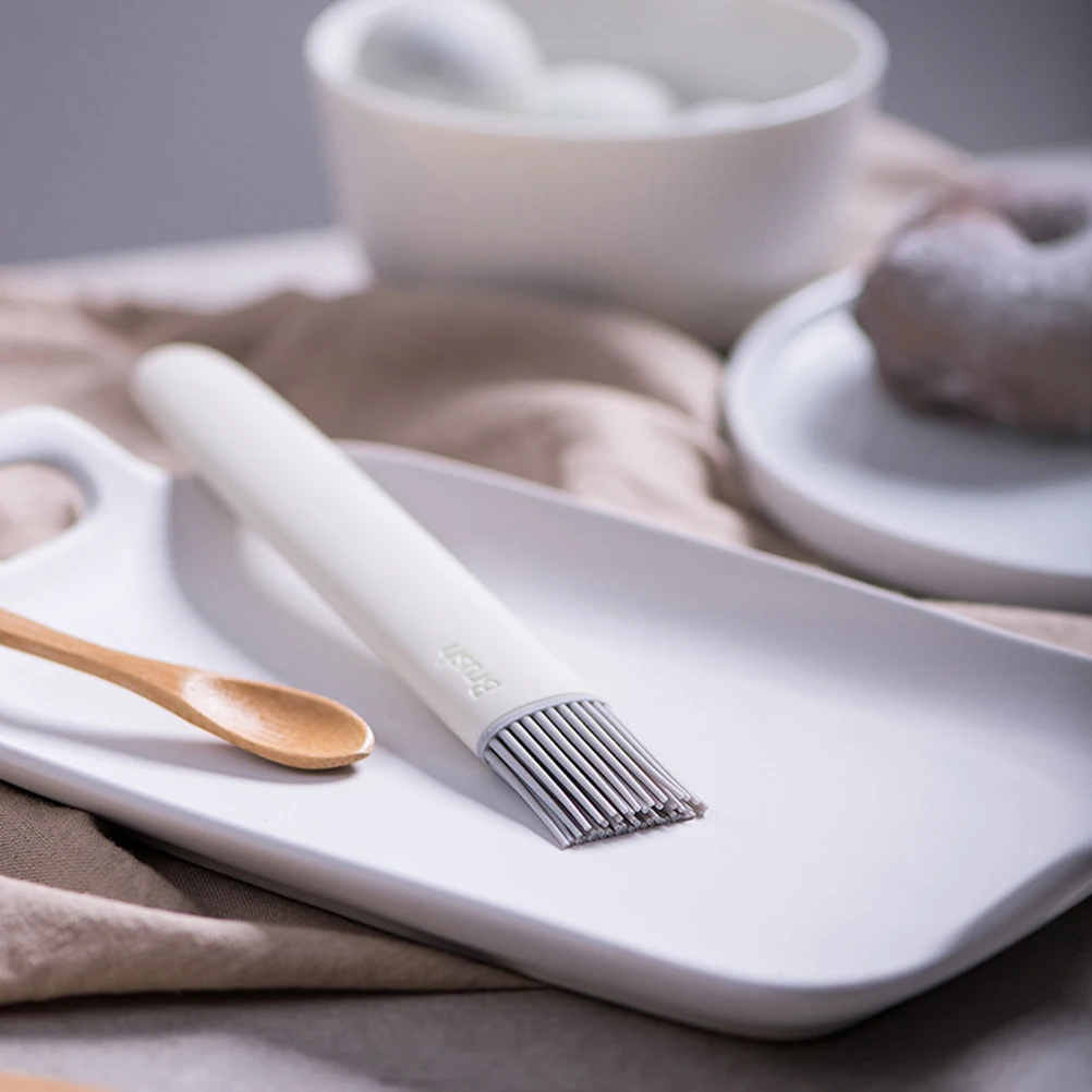 

Detachable Silicone Brush with PP Handle Heat Resistance Baking BBQ Oil Sauce Cream Brush Kitchen Pancake Brush for Barbecue Mea