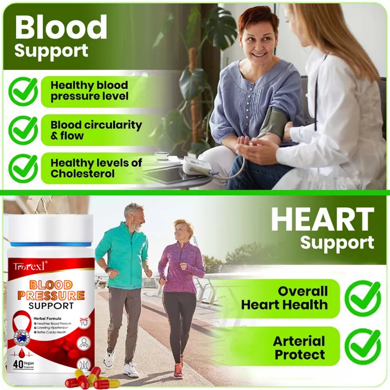 Eucommia Natto Extract Hypertension Protect Cardiovascular & Cerebrovascular,Blood Pressure Support Supplement,Heart Health