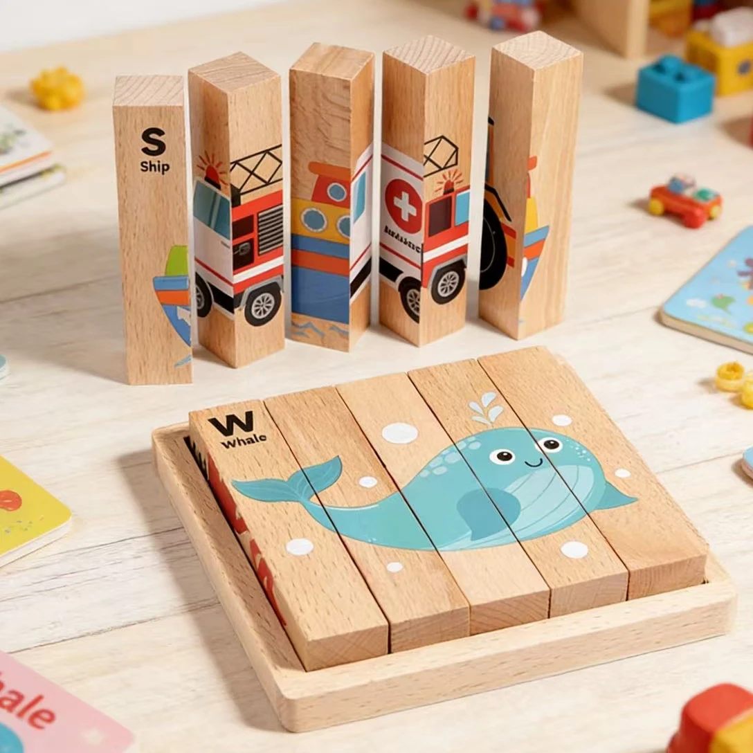 Holzpuzzle-Spielzeug für Kinder, Puzzle, Waldtier, Dinosaurier, Verkehr, pädagogisches Kleinkind, Lernen, Spielzeit, Geburtstagsgeschenk, Junge, Mädchen