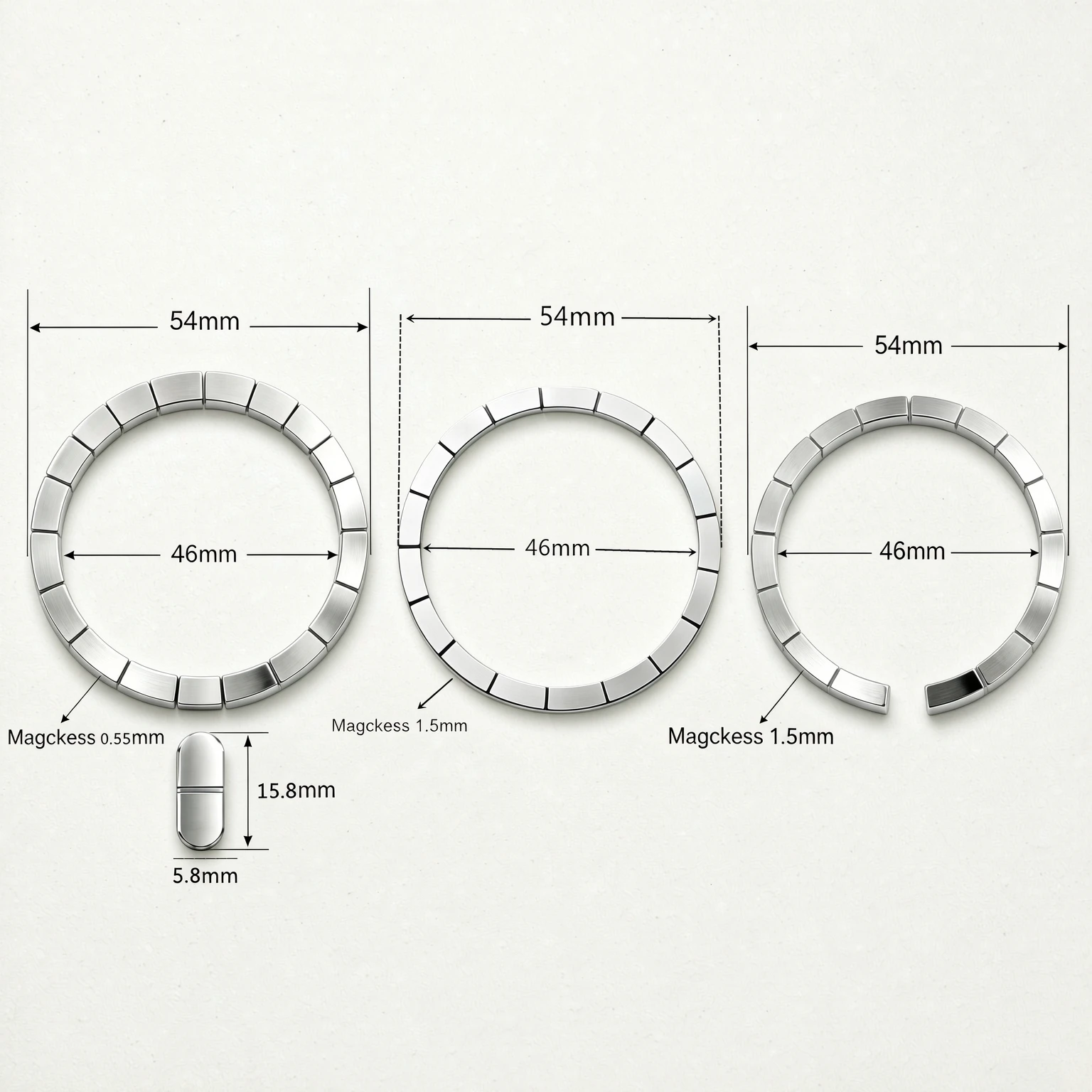 DIY MagSafe Magnet Array Kit Strong Ultra-Thin N52 Neodymium Magnetic Ring Wireless Charging Alignment Coil Sticker Component