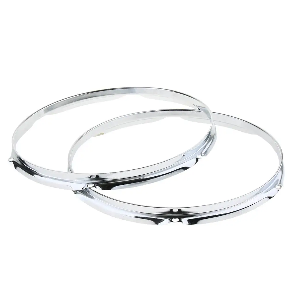 Practical 2 Pieces Iron 10 \'\' / 12 \'\' / 13 \'\' / 14 \'\' Drum Hoops Rings Rim DIY