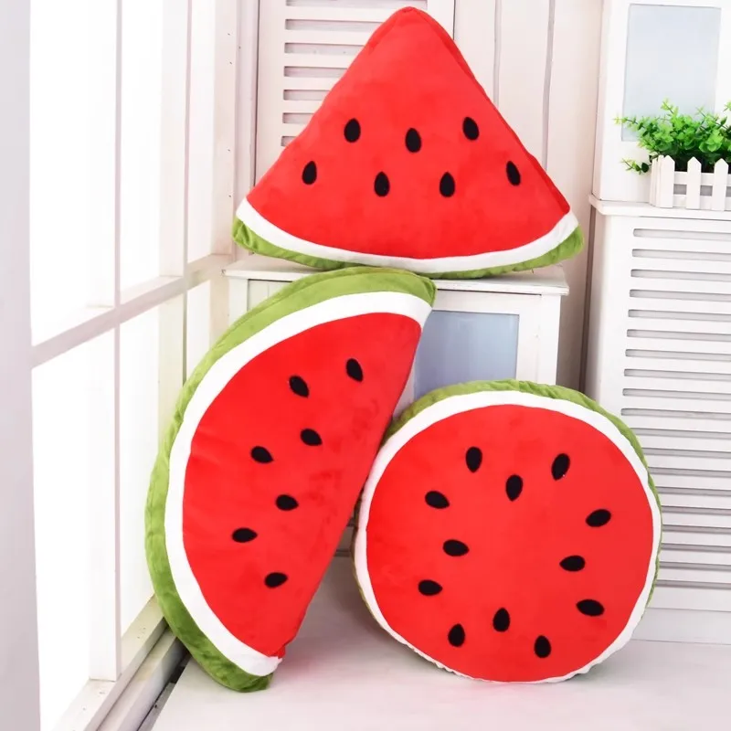 Almohada de fruta rellena de 100cm de gran tamaño, muñeco de simulación de sandía, juguete de peluche para el hogar, sofá cama, decoración del coche, cojín suave, regalo para niños