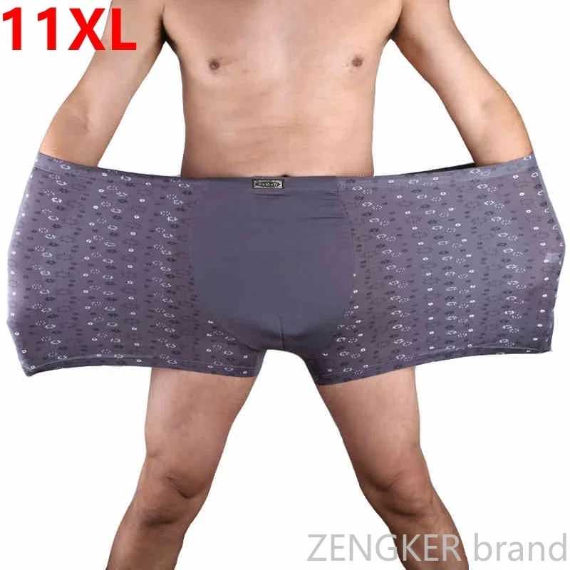 Men's no-fly boxer kingsize big and tall extra large oversized male Underwear plus size bountyless pants 11x 9XL 10XL