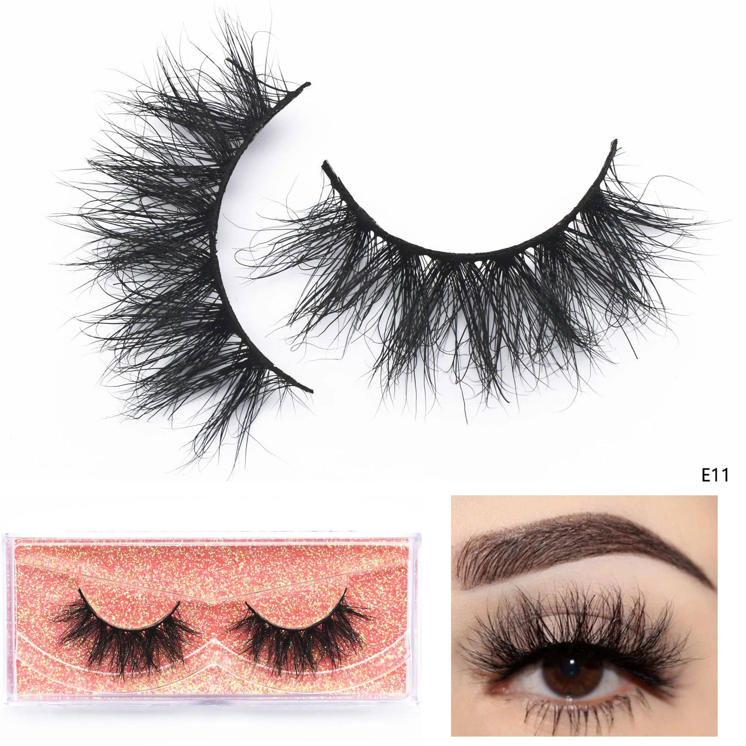 Fluffy Lashes Makeup Eyelashes 3D Mink False Eyelashes Wispy Natural Lashes Crisscross Mink Lashes Fake Lashes Extension Beauty