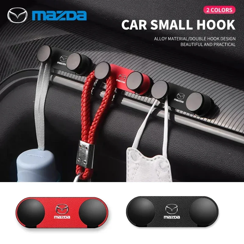 New Car Sticky Hook USB Cable Double-Hook Organizer Accessories for Mazda 2 3 5 6 CX5 CX9 CX7 CX4 CX3 CX30 MX5 MX3 BK NC ER GH