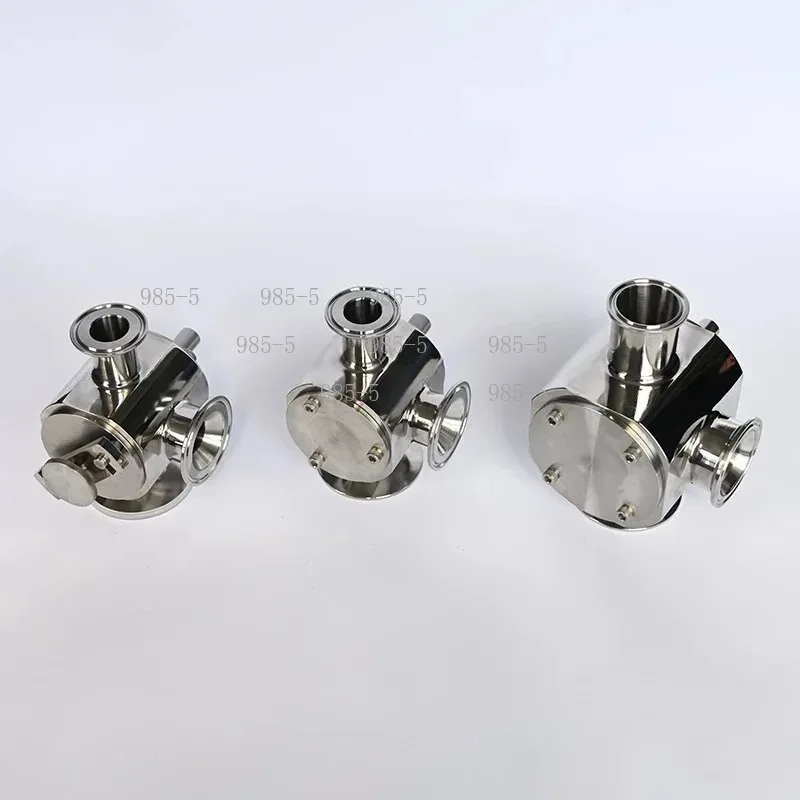 Paste Liquid Dual-Purpose Three-Way Rotary Valve，304 316 Stainless Steel for Pneumatic Filling Machine Accessories