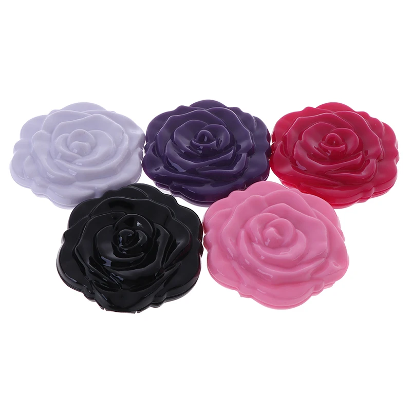 Make Up Mirror Compact Girls Unique Pocket Mirror Gift Portable Double Side Make Up Mirror Mini Rose Flower