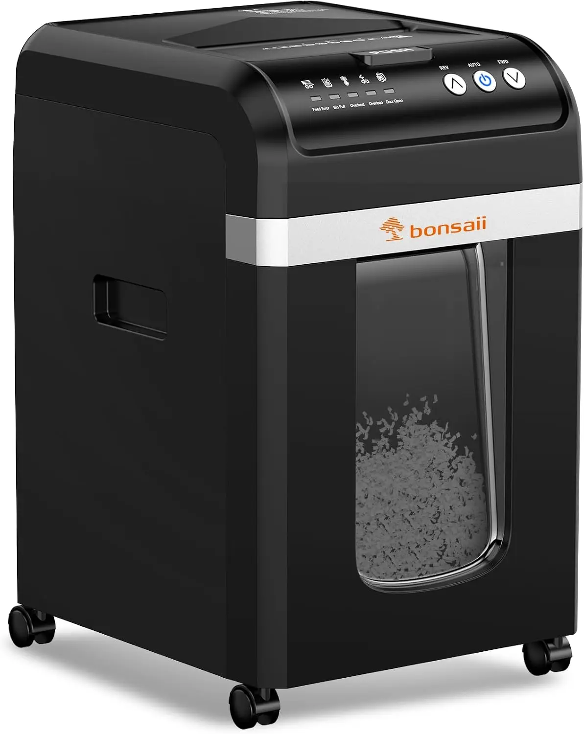 Heavy Duty Micro Cut Paper Shredder for Office, 200-Sheet Auto Feed