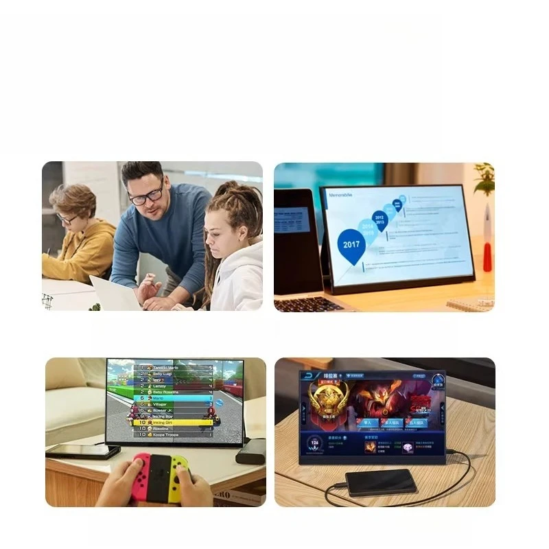 4k portable monitor 17.3 expansion screen laptop external connection