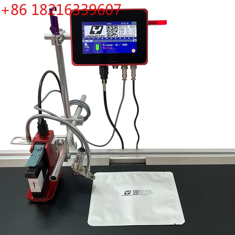 YAO R 12.7mm/25.4mm 28 languages automatic coding machine expiry date printer Online Inkjet Printer Thermal Inkjet TIJ Printer
