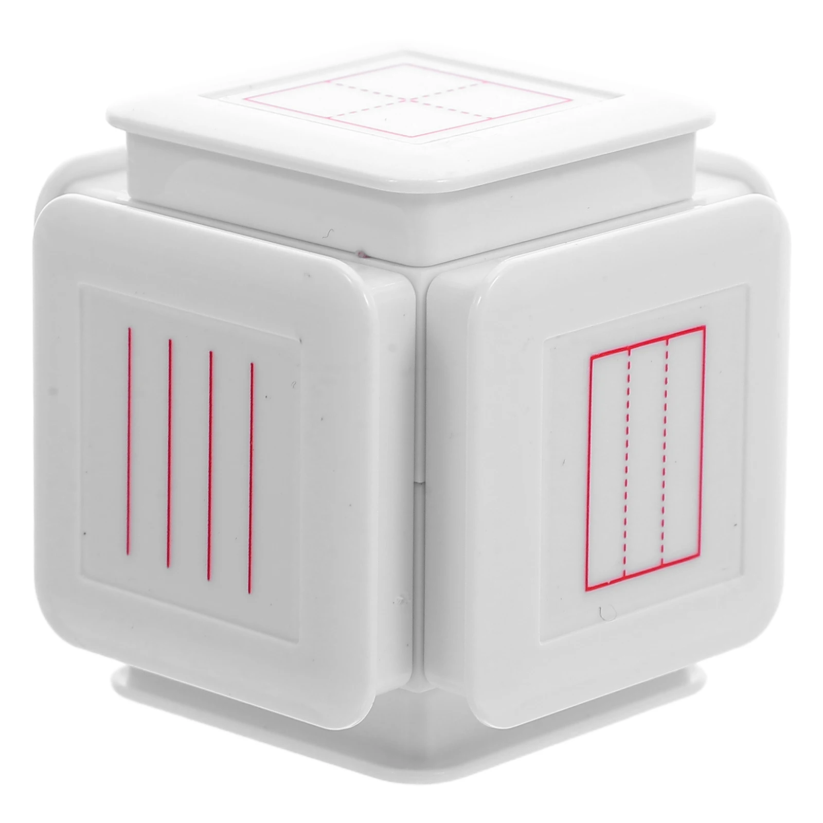 Six-Sided Classroom Handwriting Stamp Versatile Designs Grid Clock Pinyin English Lines for Early Education Supplies