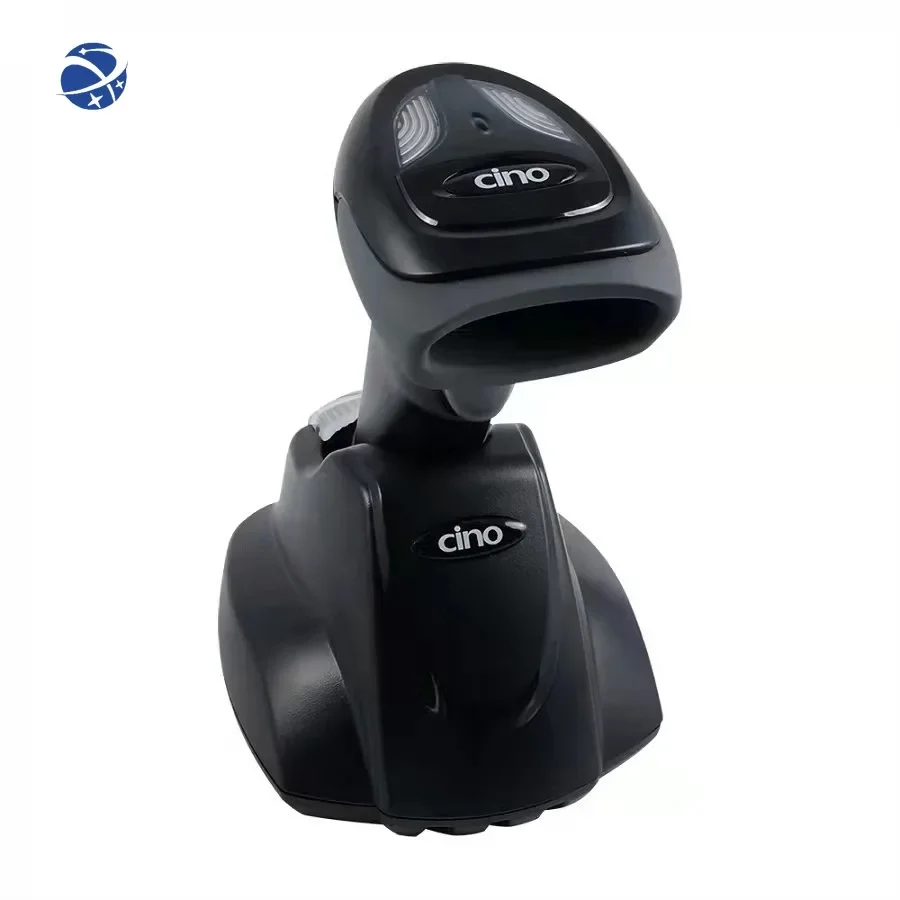 CINO 2D Cordless Handheld Barcode Scanner FUZZYSCAN A680HD BT with Charging Stand A680HD