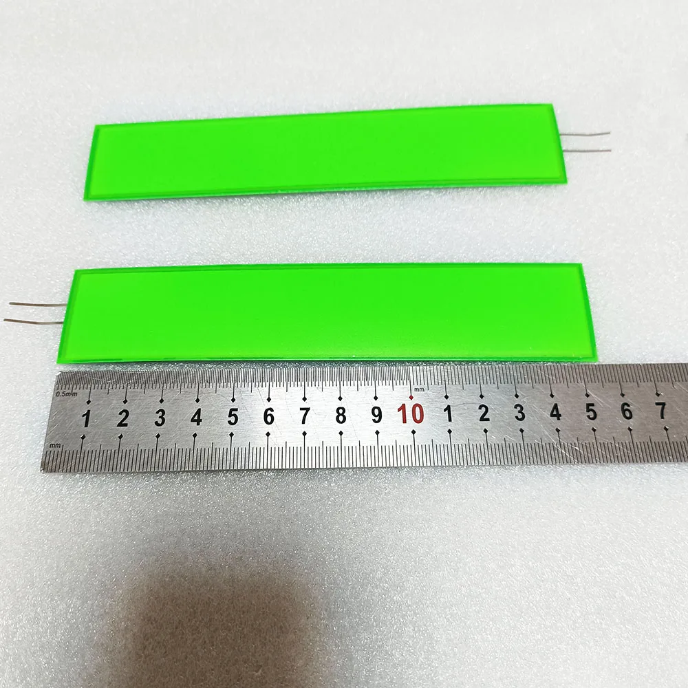 Green color 15cm x 3cm  EL Panel Electroluminescent Sheet LCD Backlight machine And Equipment EL Foil Lighting Paper