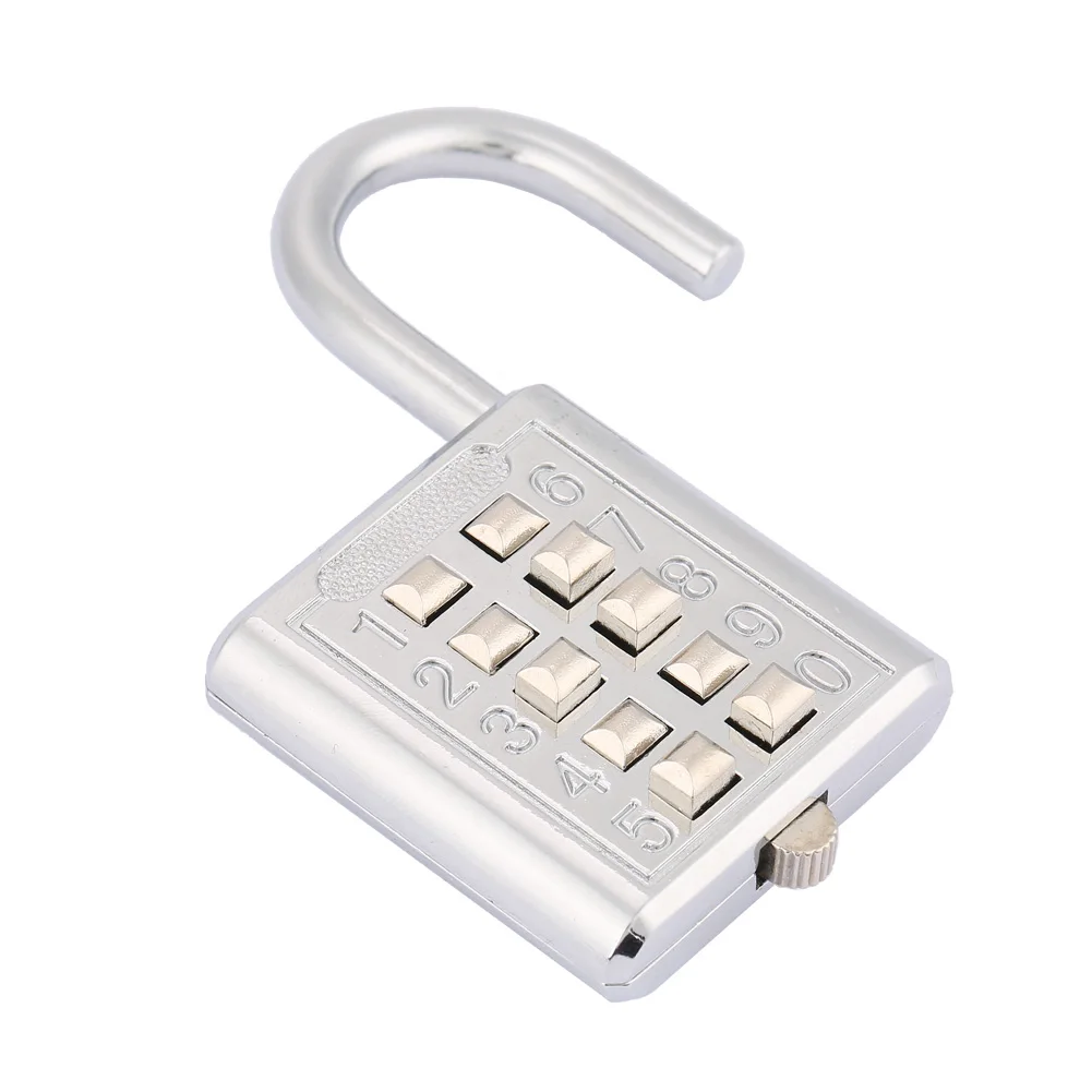 Combination Lock Digit Padlock 5 Digit Combination Padlock Zinc Alloy Password Lock for Door School Gym Fence Cupboard Padlock