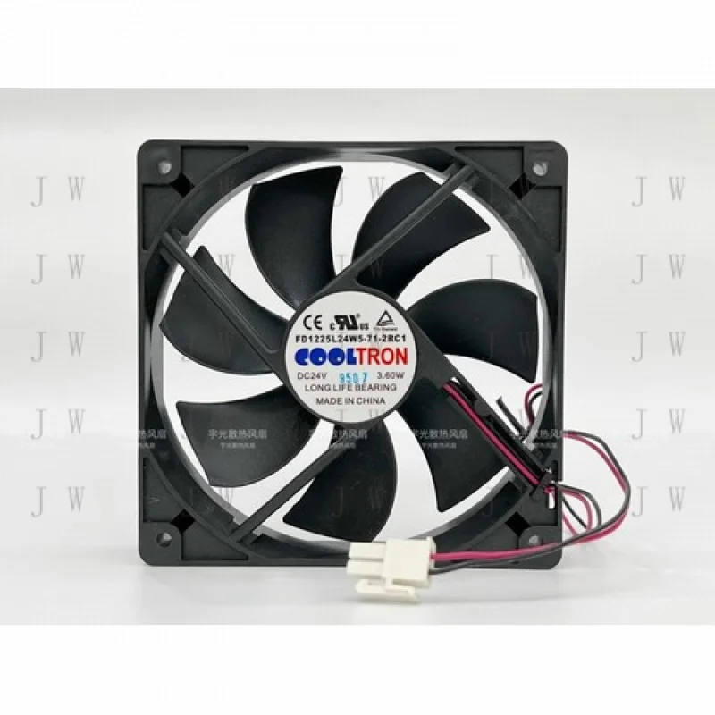 

DDZ for COOLTRON FD1225L24W5-71-2RC1 12025 DC24V 3.60W 12CM 2-Wire Inverter Cooling Fan
