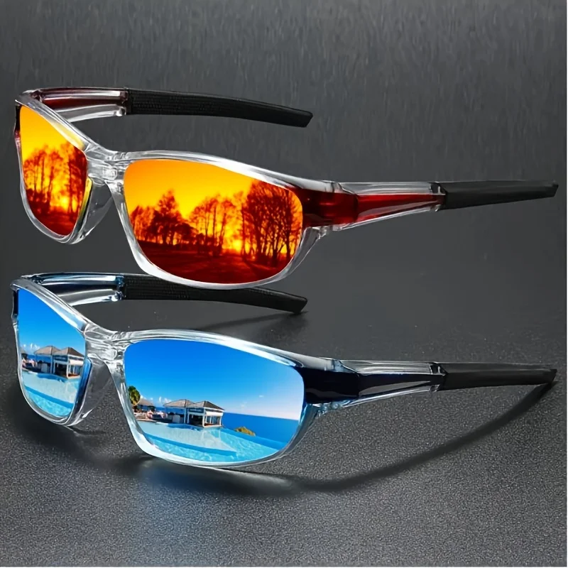 Fashion Polarized Sunglasses for Men Lightweight Night Vision Male Shades Cycling Driving Fishing Fashion Mirror Sun glass