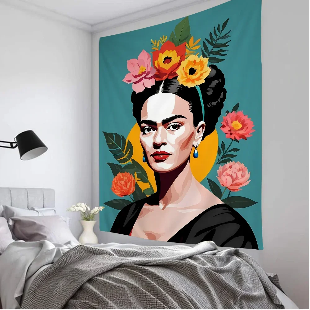 F-frida Painting K-kahlos DIY Wall Tapestry For Living Room Home Dorm Decor Wall Art Decor