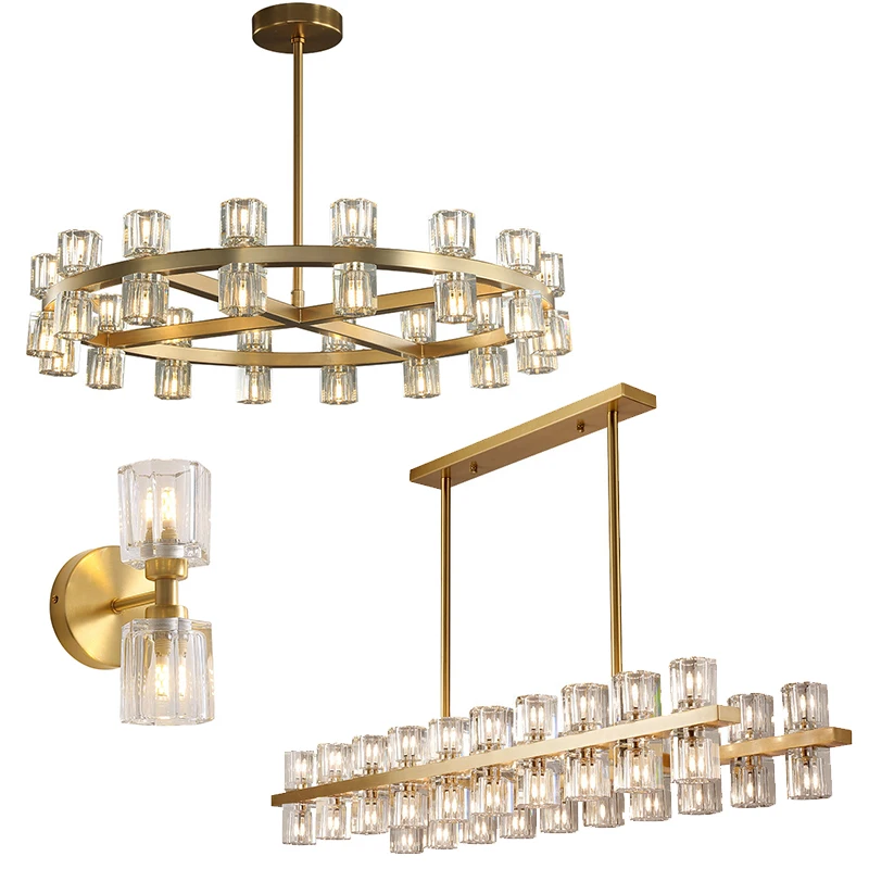 

Modern LED Brass Glass Crystal round ceiling chandelier Lighting for dining room,Lampara for living room, dimmable,lustre