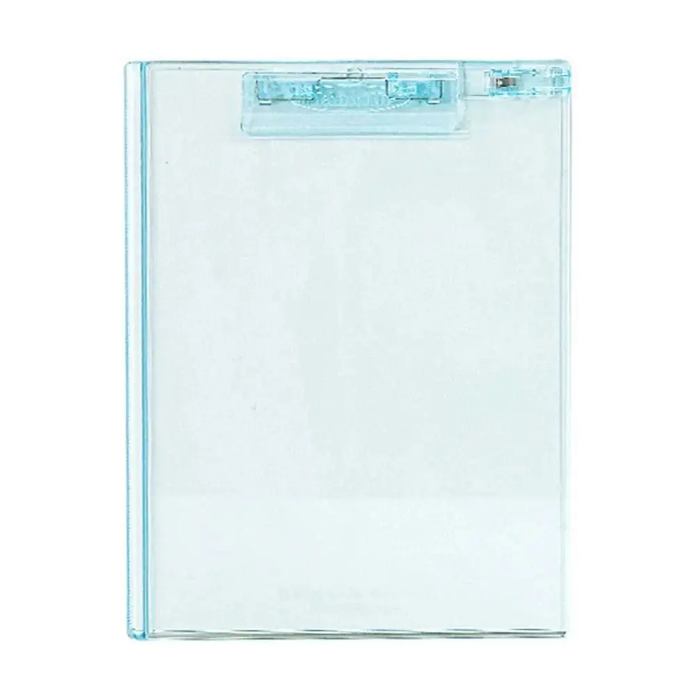 Korean Ice Writing Clipboard Transparent Arcylic Paper Organizer Durable Stationary File Folder Menu