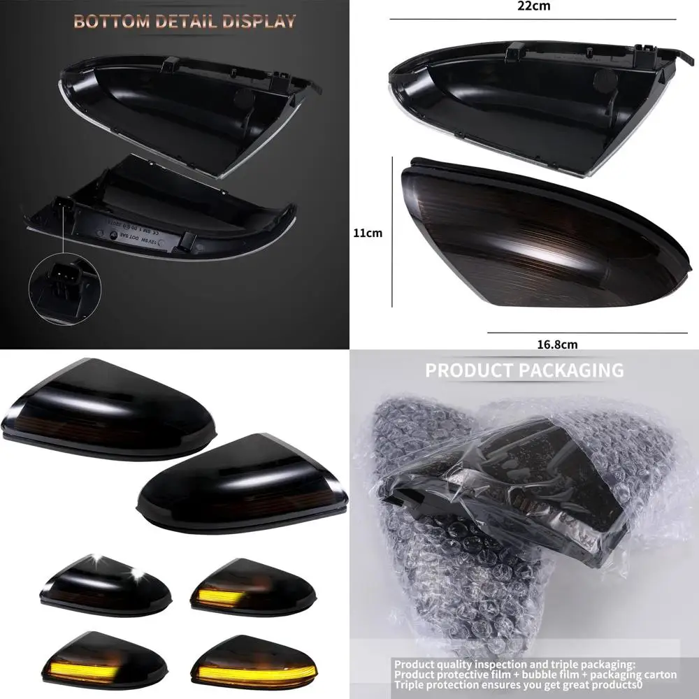 

Smoked LED Turn Signal Lights for Dodge Ram 1500-2500 Passenger & Driver Side Mirrors 2009-2018