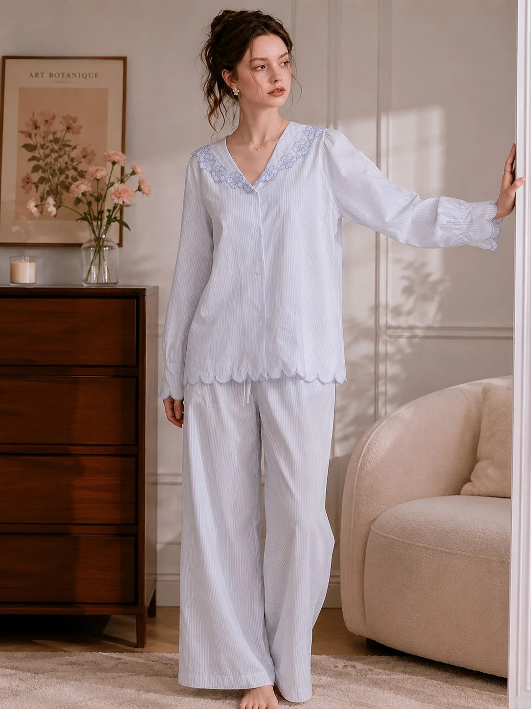 pigiama-in-pizzo-dolce-stile-coreano-rmok-da-donna-completo-casual-ampio-a-maniche-lunghe-e-pantaloni-lunghi-abbigliamento-da-casa-primaverile-morbido-a-tubino-svasato