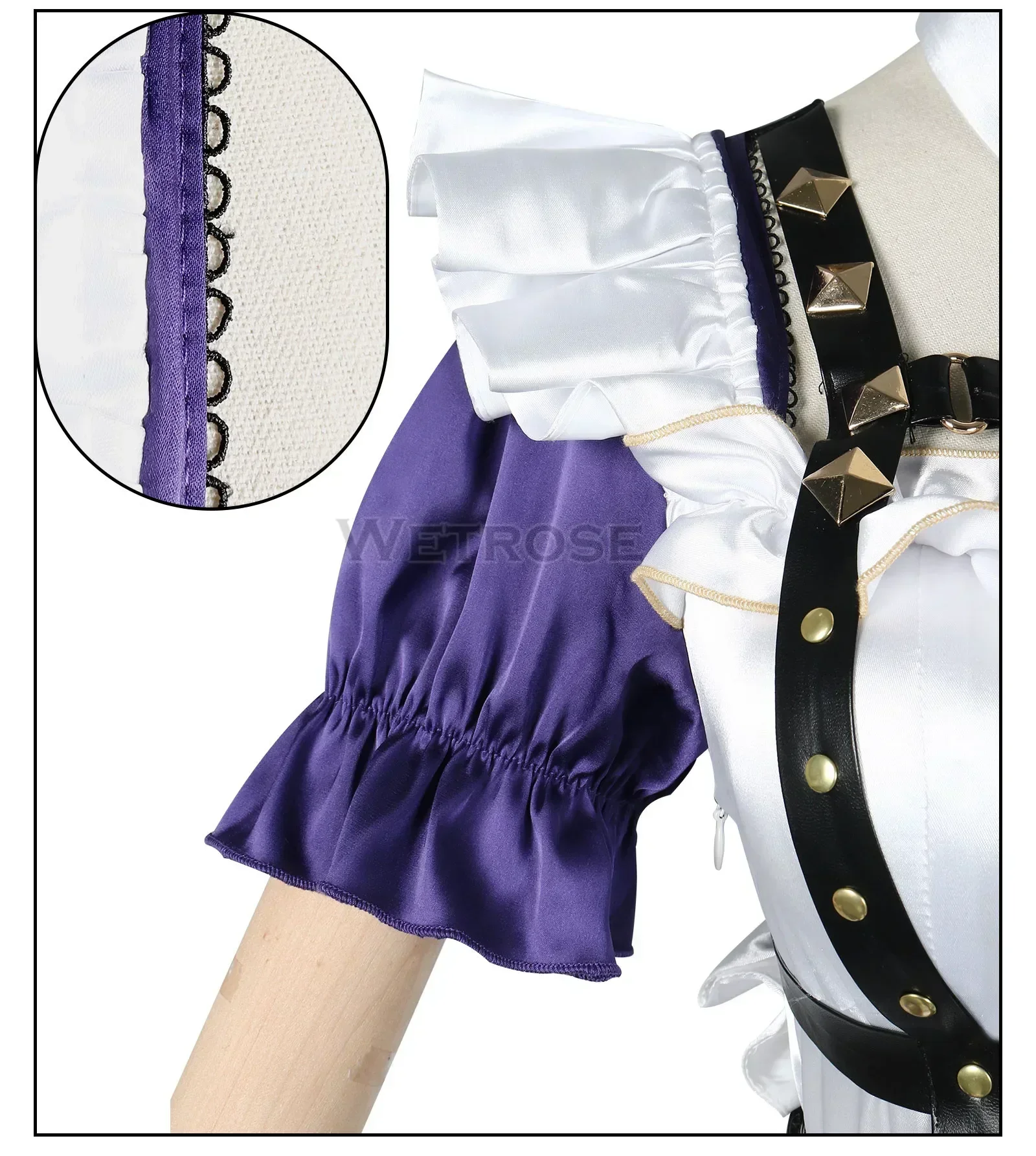 【Wetrose】In Stock Meloco Kyoran 2024 New Cat Maid Outfit Cosplay Costume Nijisanji EN Melo Tail Full Set Wig Halloween Xmas