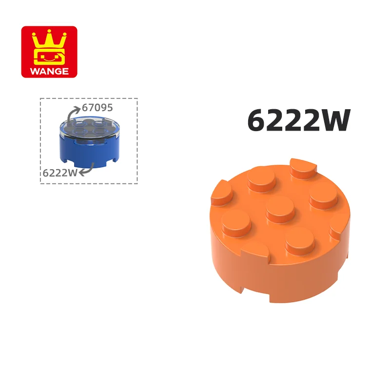 

Wange 6222W 100g/48Pcs High Hole 3×3 Cylindrical Model Kit Color Parts Compatible Building Blocks DIY Children's Toy Assembly